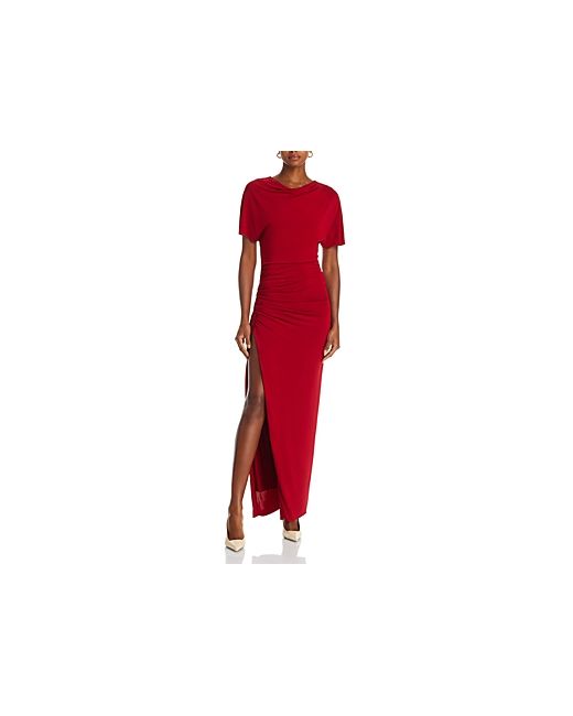 Jason Wu Collection Shirred Jersey Cowl Neck Gown