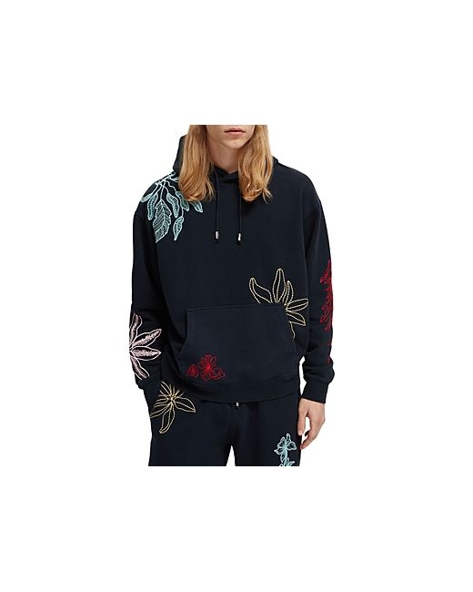 Scotch & Soda Slim Fit Embroidered Pullover Hoodie