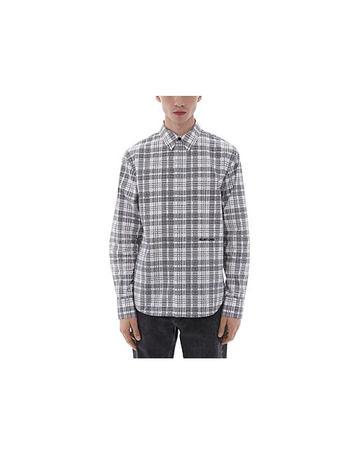Helmut Lang Printed Long Sleeve Button Front Shirt
