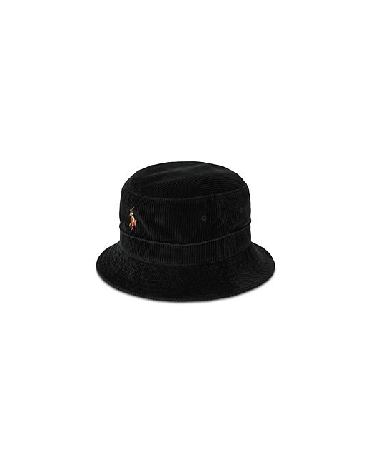 Polo Ralph Lauren Cotton Corduroy Logo Embroidered Bucket Hat