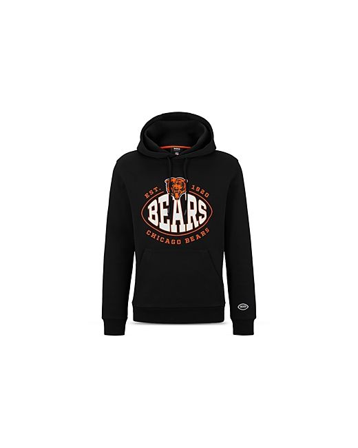 Boss Nfl Chicago Bears Cotton Blend Printed Regular Fit Hoodie