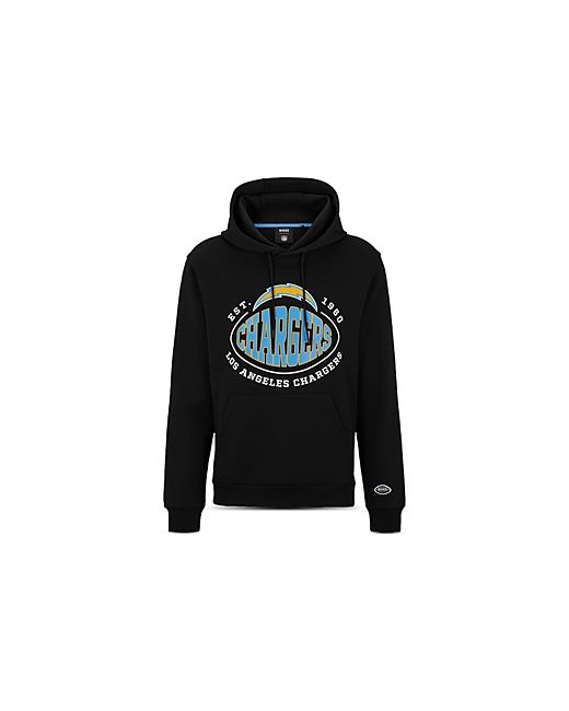 Boss Nfl Los Angeles Chargers Cotton Blend Printed Regular Fit Hoodie