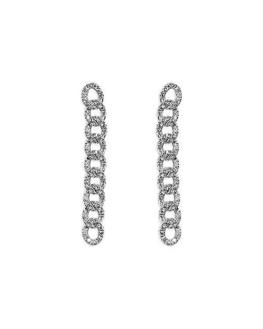 Zydo 18K Gold Classic Chic Diamond Link Drop Earrings