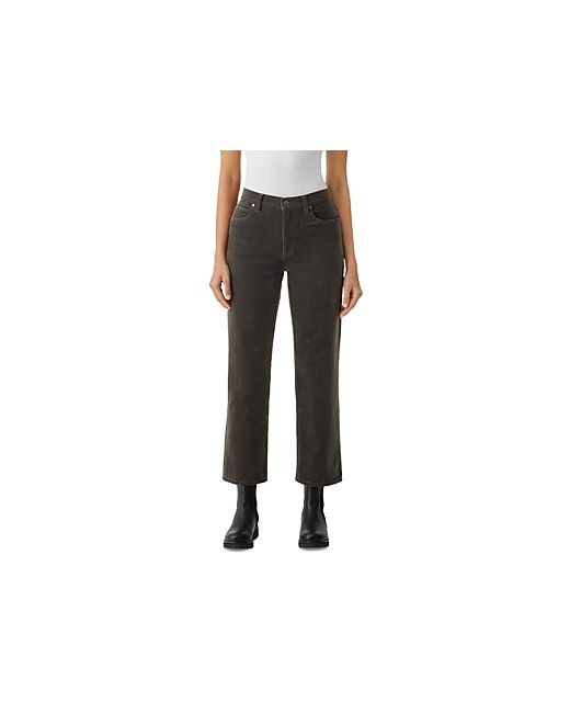 Eileen Fisher High Rise Ankle Straight Jeans in