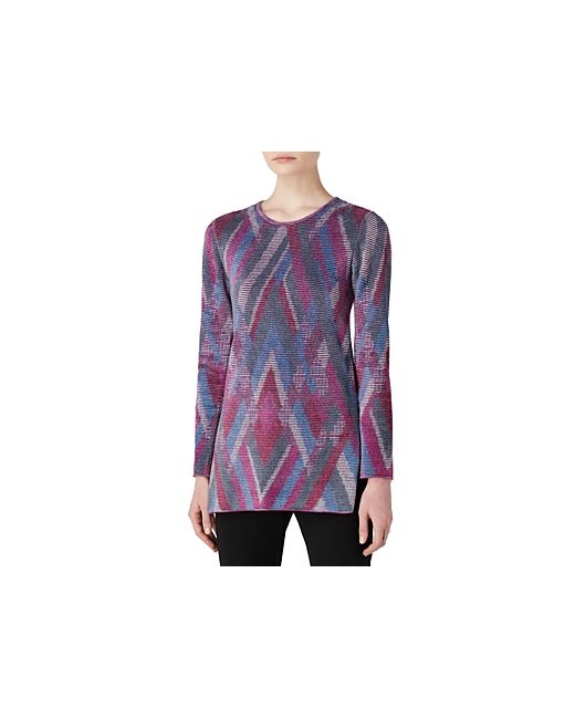 Armani Jacquard Long Sleeve Sweater