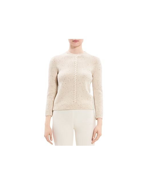 Theory Shrunken Cable Pullover Sweater
