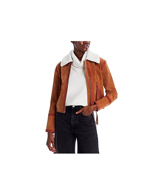 Blank NYC Faux Fur Collar Leather Jacket