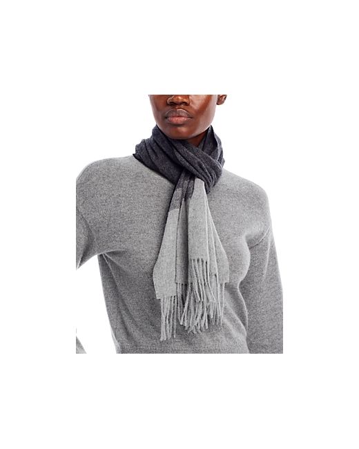 C By Bloomingdale's Cashmere Blockstripe Woven Scarf 100 Exclusive
