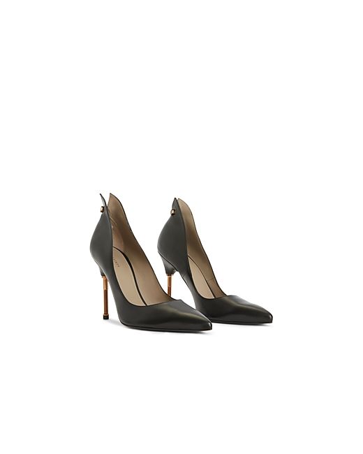 AllSaints Robin Pointed Toe Bolt Style High Heel Pumps