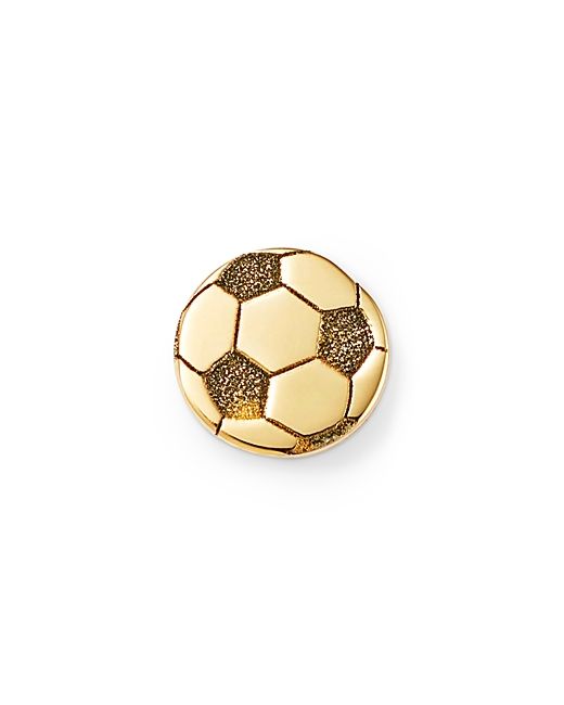 Zoe Chicco 14K Yellow Itty Bitty Symbols Soccer Ball Single Stud Earring