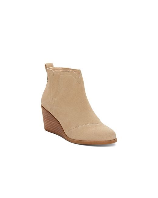 Toms Clare Notch Zip Wedge Boots