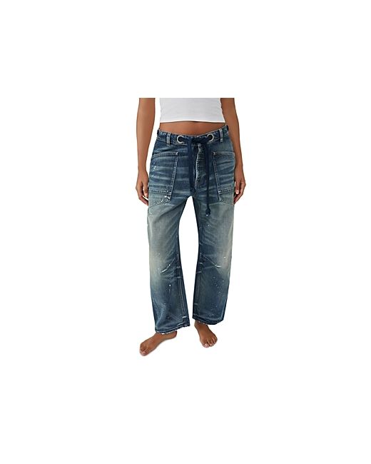 Free People Moxie Pull-On Barrel Jeans in