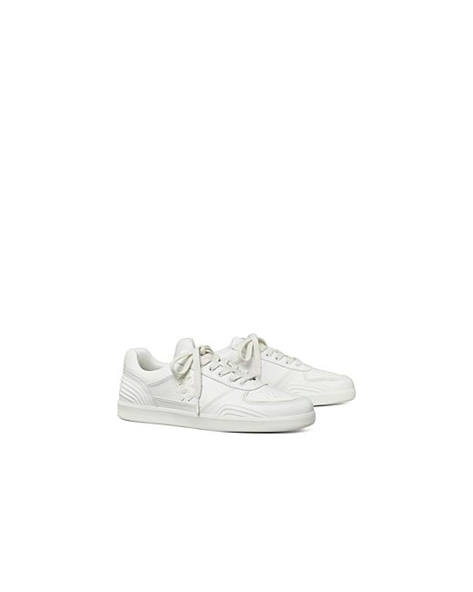 Tory Burch Clover Court Lace Up Low Top Sneakers