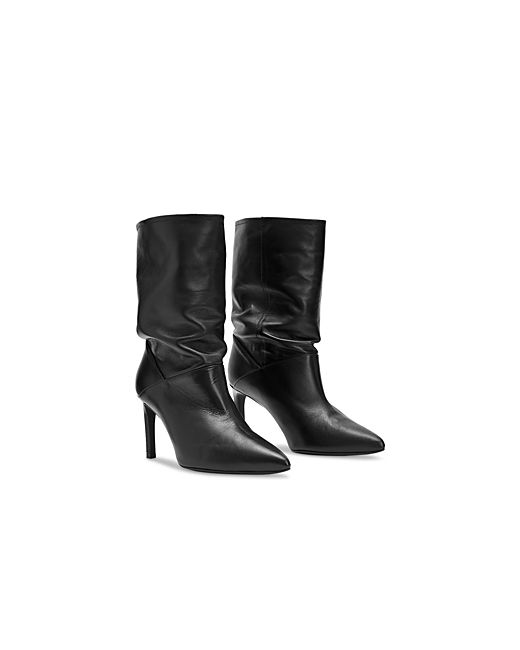 AllSaints Orlana Pointed Toe High Heel Slouch Boots