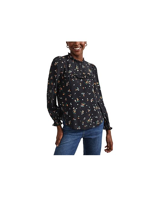 Hobbs Limited Collection Floral Print Ruffled Blouse