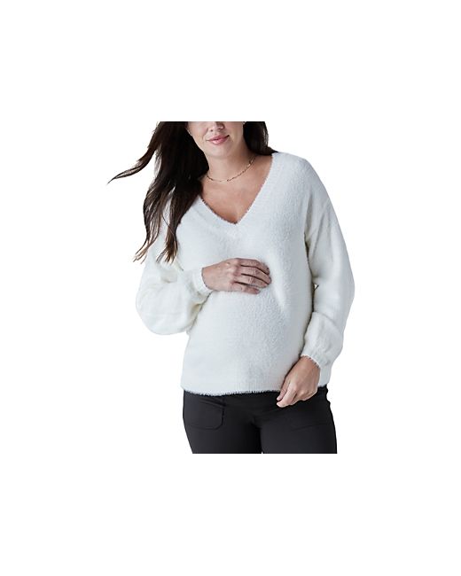 Ingrid & Isabel Fluffy V-Neck Maternity Sweater