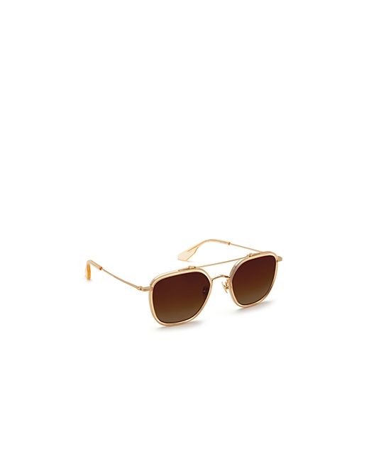 Krewe Austin Champagne Aviator Sunglasses 52mm