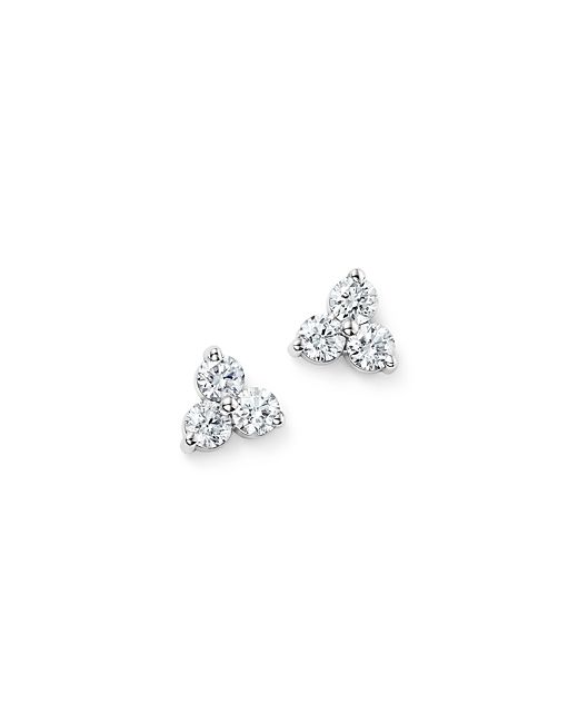 Bloomingdale's Diamond Three Stone Stud Earrings in 14K .60 ct.