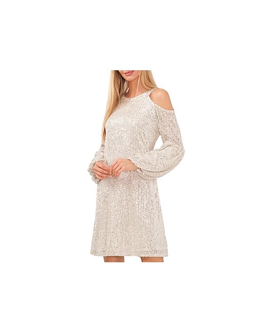 Cece Sequined Cold Shoulder Dress