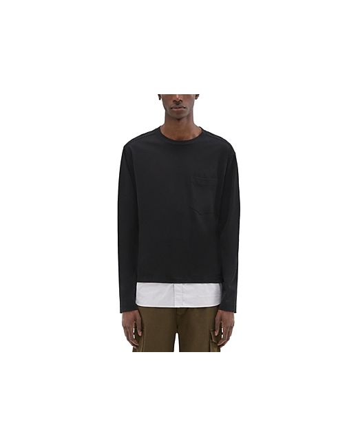 Theory Project Cotton Jersey Long-Sleeve Combo Tee