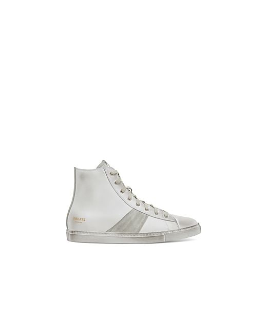 Greats Reign Distressed Leather High Top Sneakers