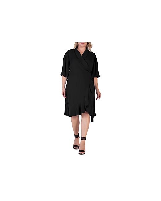Standards & Practices Ruffle Wrap Dress