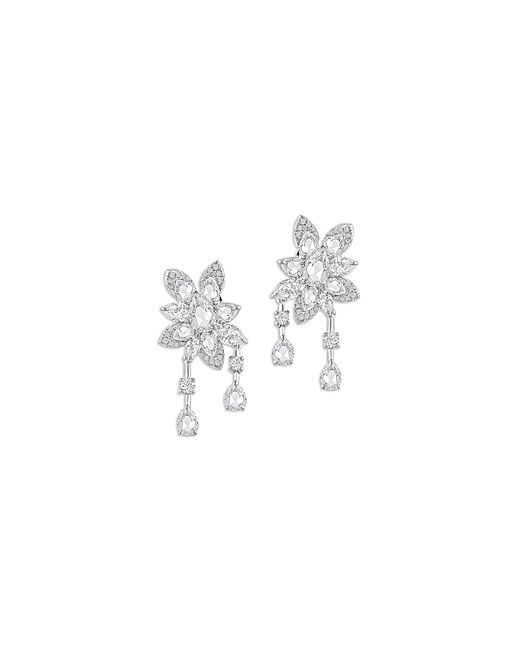 Harakh Diamond Flower Drop Earrings 18K Gold 2.5 ct. t.w.