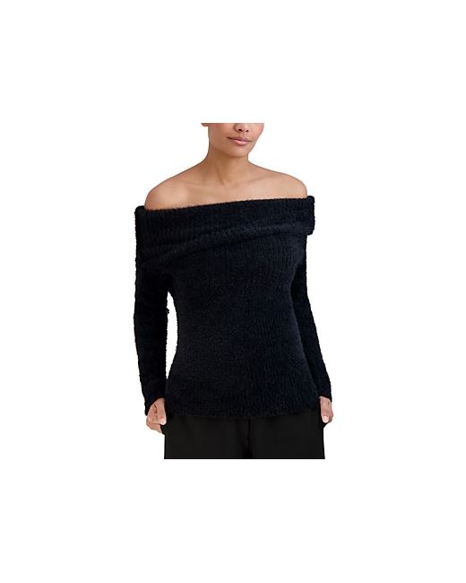 Bcbgmaxazria Eyelash Off-the-Shoulder Sweater