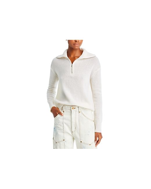 C By Bloomingdale's Cashmere Drop Shoulder Half Zip Cashmere Sweater 100 Exclusive