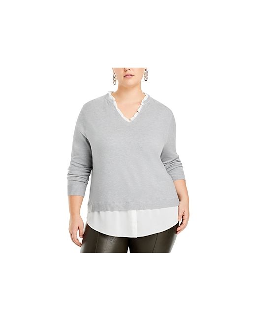 Sioni Plus Layered Look Sweater