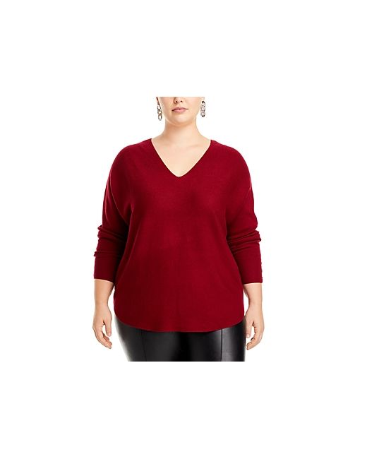 Sioni Plus V Neck Dolman Sleeve Sweater