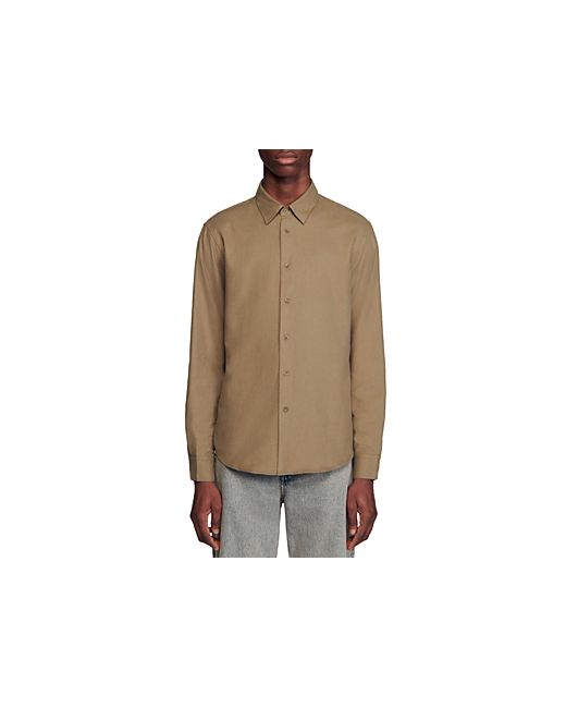 Sandro Long Sleeve Flannel Shirt