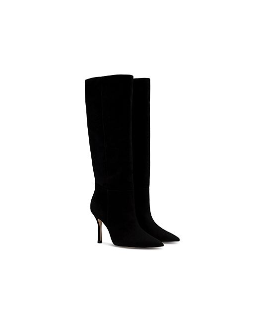 Larroude Kate Pointed Toe Tall High Heel Boots