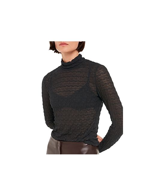 Whistles Textured Ruched Top