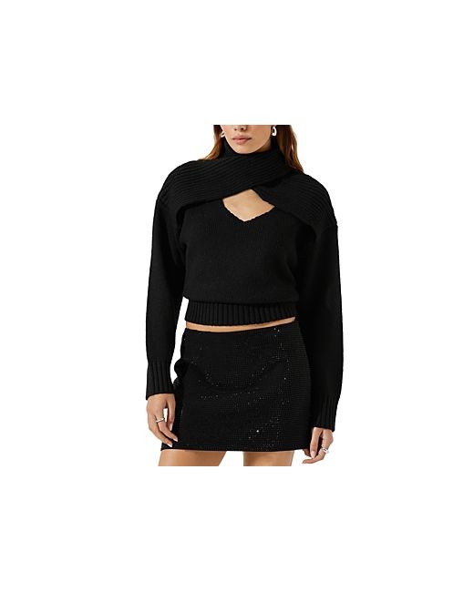 ASTR the Label Pearson Cut Out Sweater