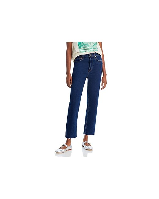 Re/Done Stove Pipe High Rise Straight Jeans