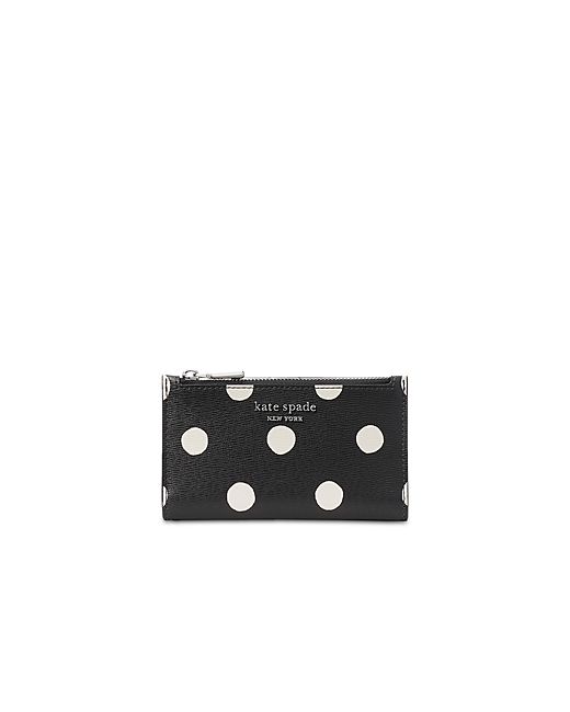 Kate Spade New York Morgan Sunshine Dot Saffiano Leather Small Slim Wallet