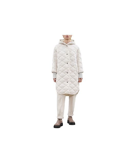 Peserico Maxi Quilted Hooded Parka