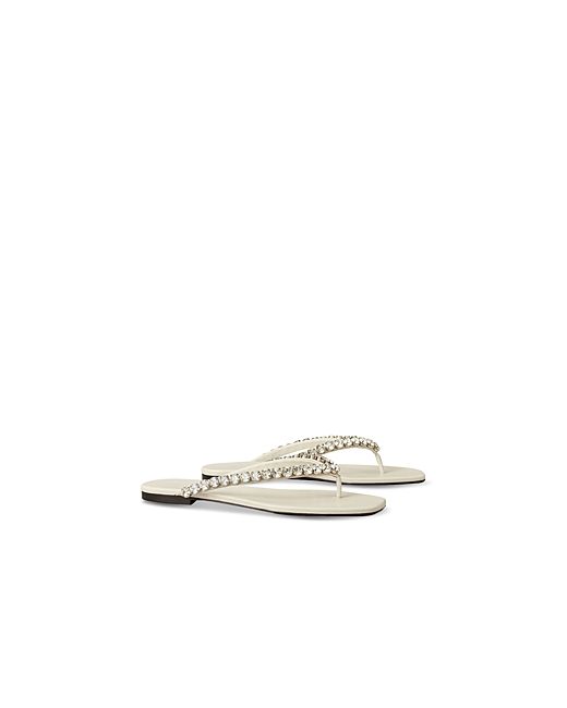 Tory Burch Crystal Embellished Thong Sandals