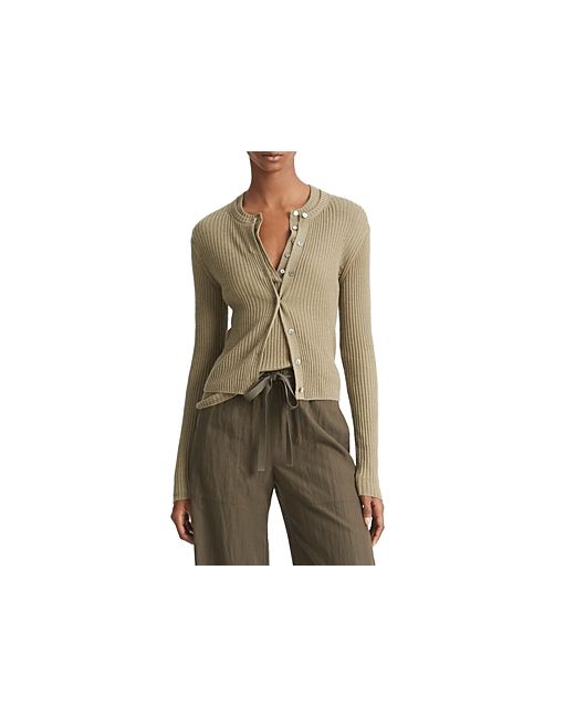 Vince Cashmere Silk Ribbed Cardigan