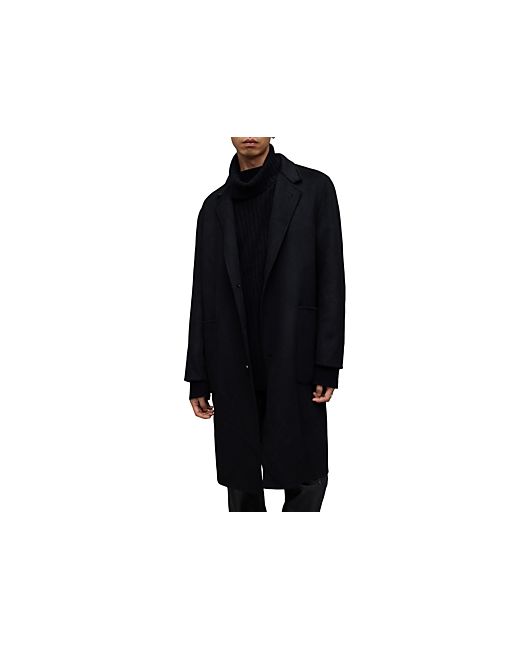 AllSaints Stano Button Front Overcoat
