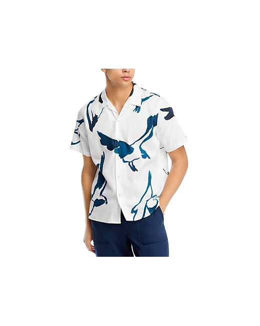 PS Paul Smith Cotton Printed Short Sleeve Button Shirt