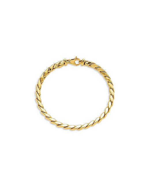 Bloomingdale's 14K Yellow Polished Fancy Link Chain Bracelet 100 Exclusive