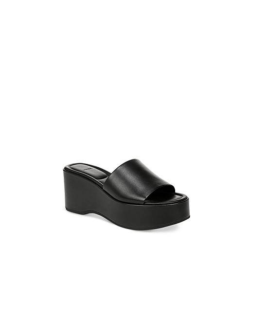 Vince Polina Leather Platform Slide Sandals