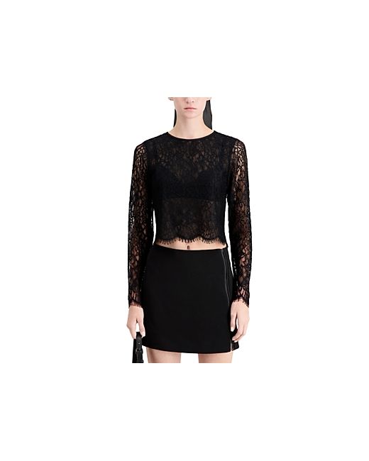 The Kooples Long Sleeve Lace Top