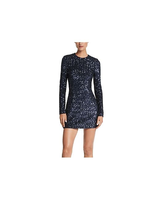 Michael Kors Collection Sequined Long Sleeve Dress