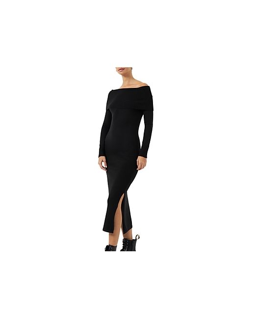 French Connection Off-the-Shoulder Sweater Dress