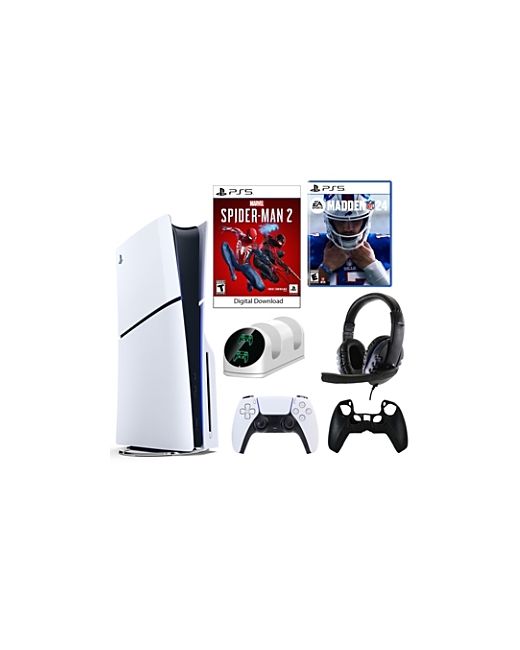 Sony PS5 Spider Man 2 Console with Madden 24 Game and Accessories
