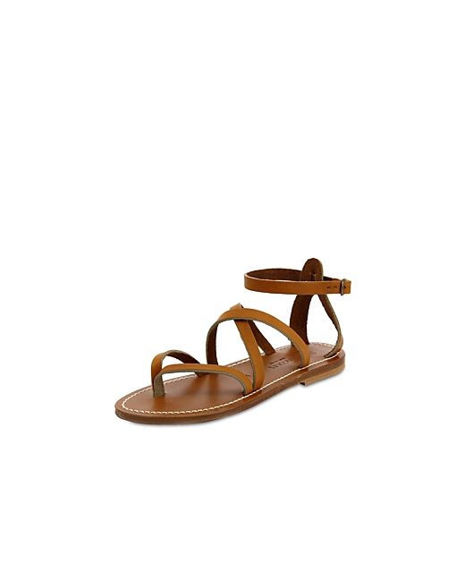 K. Jacques Epicure Strappy Leather Thong Flat Sandals