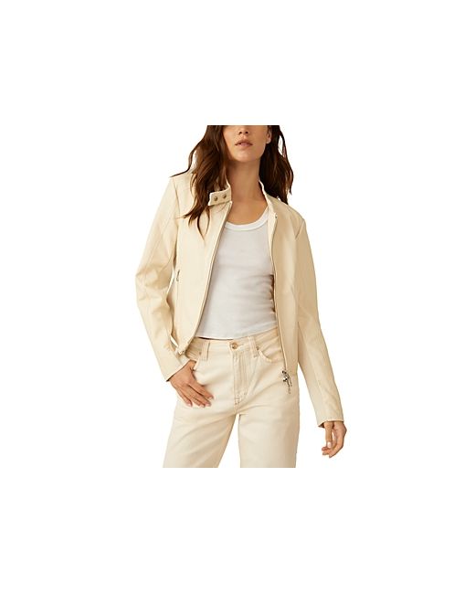 Free People Max Faux Leather Moto